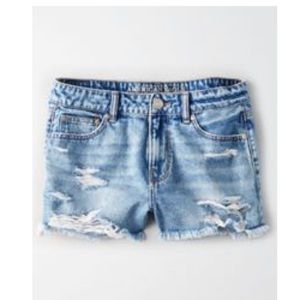 AEO tomgirl shortie jean shorts